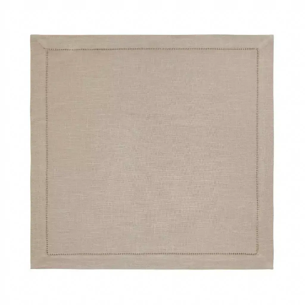 Guardanapo CopaCia Coloratta Ponto Ajour Taupe 50 x 50 cm - Cada