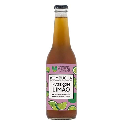 Kombucha Cha Mate Com Limao Vidro 350ml