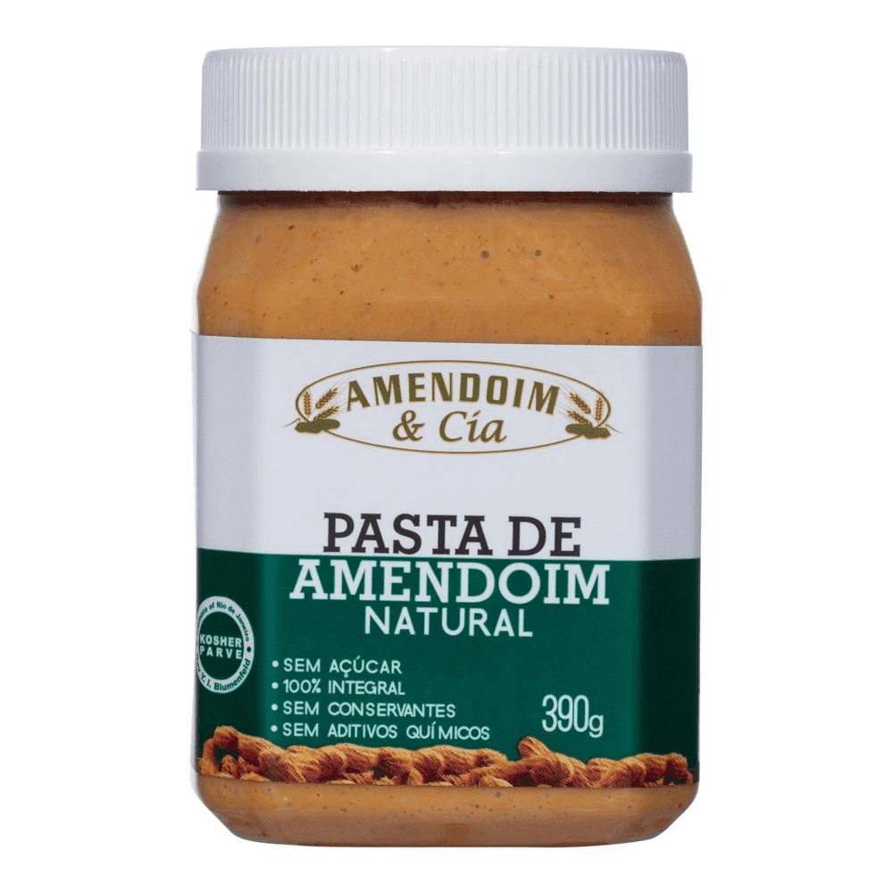 Pasta Amendoim Natural Amendoim Cia 390g