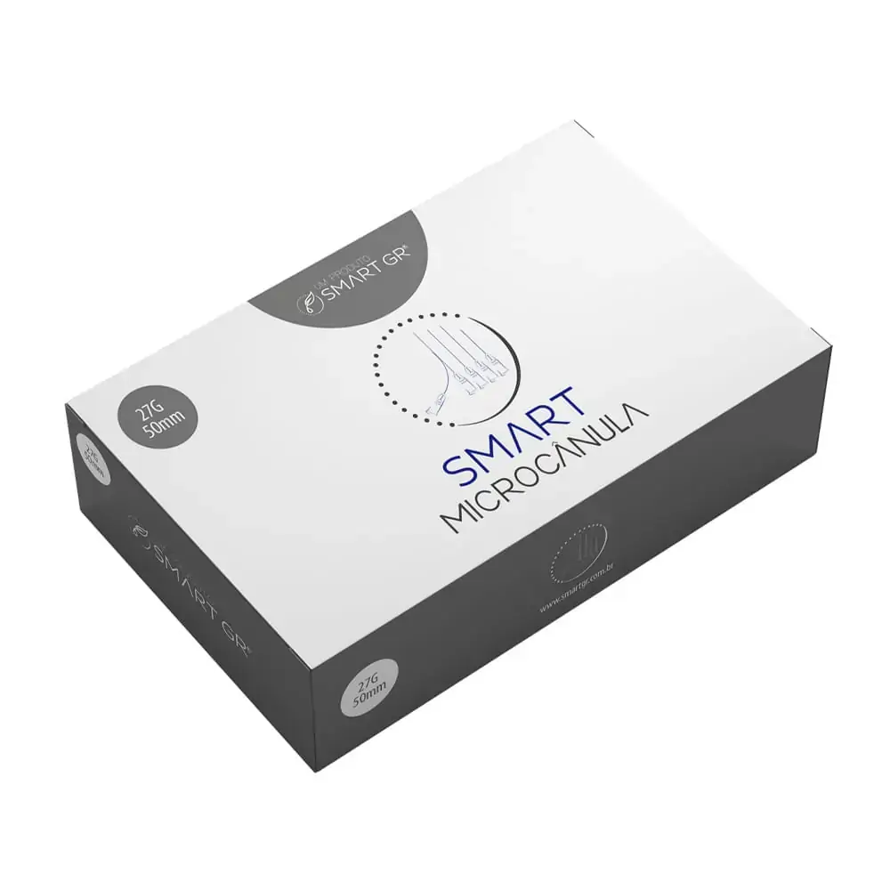 Smart Microcânula SC27G 50mm Caixa com 10 Smart GR - Smart Micro Cânula SC27G 50mm Cx10 Smart GR