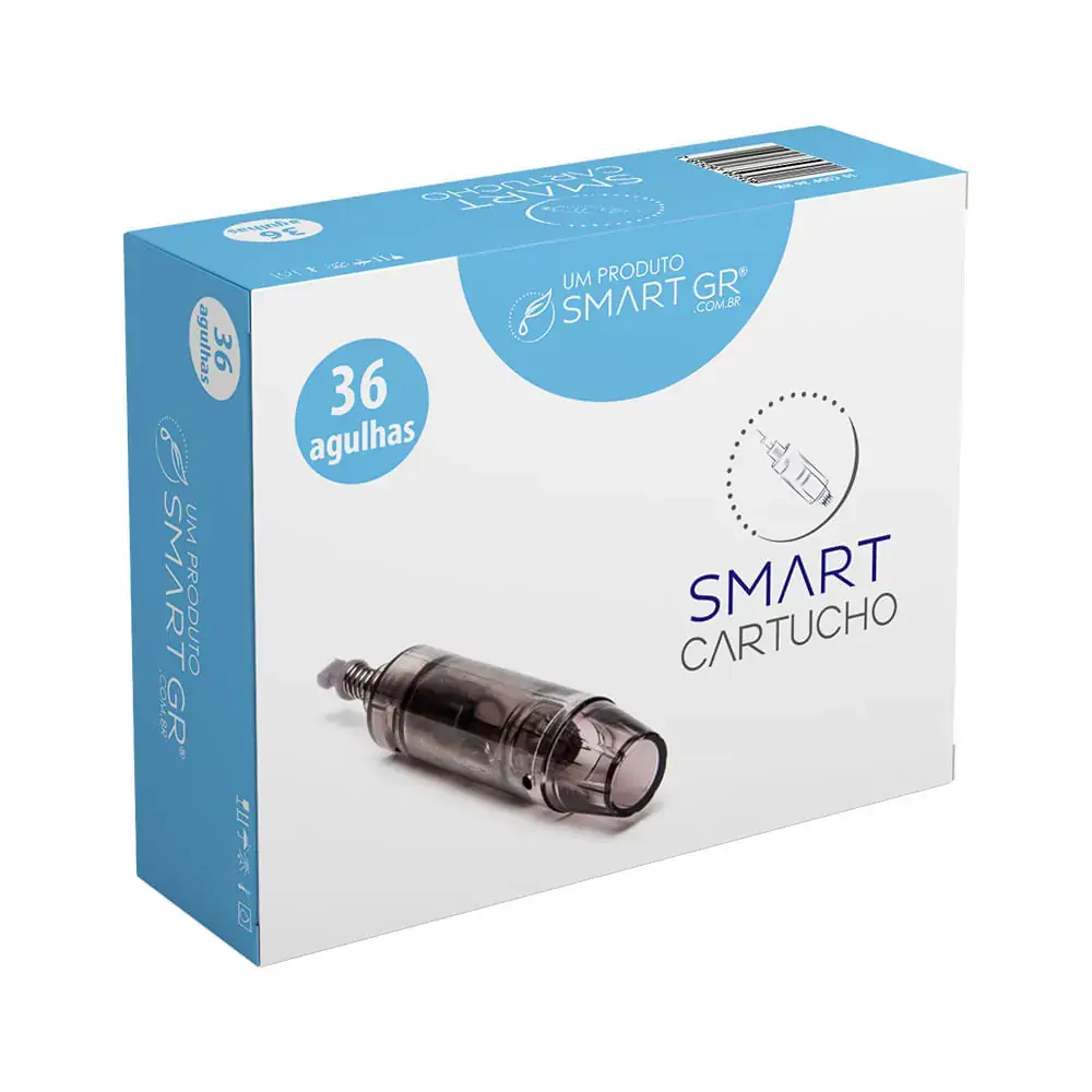 Cartucho Smart Derma Pen Preto 36 agulhas cx 10 Smart GR