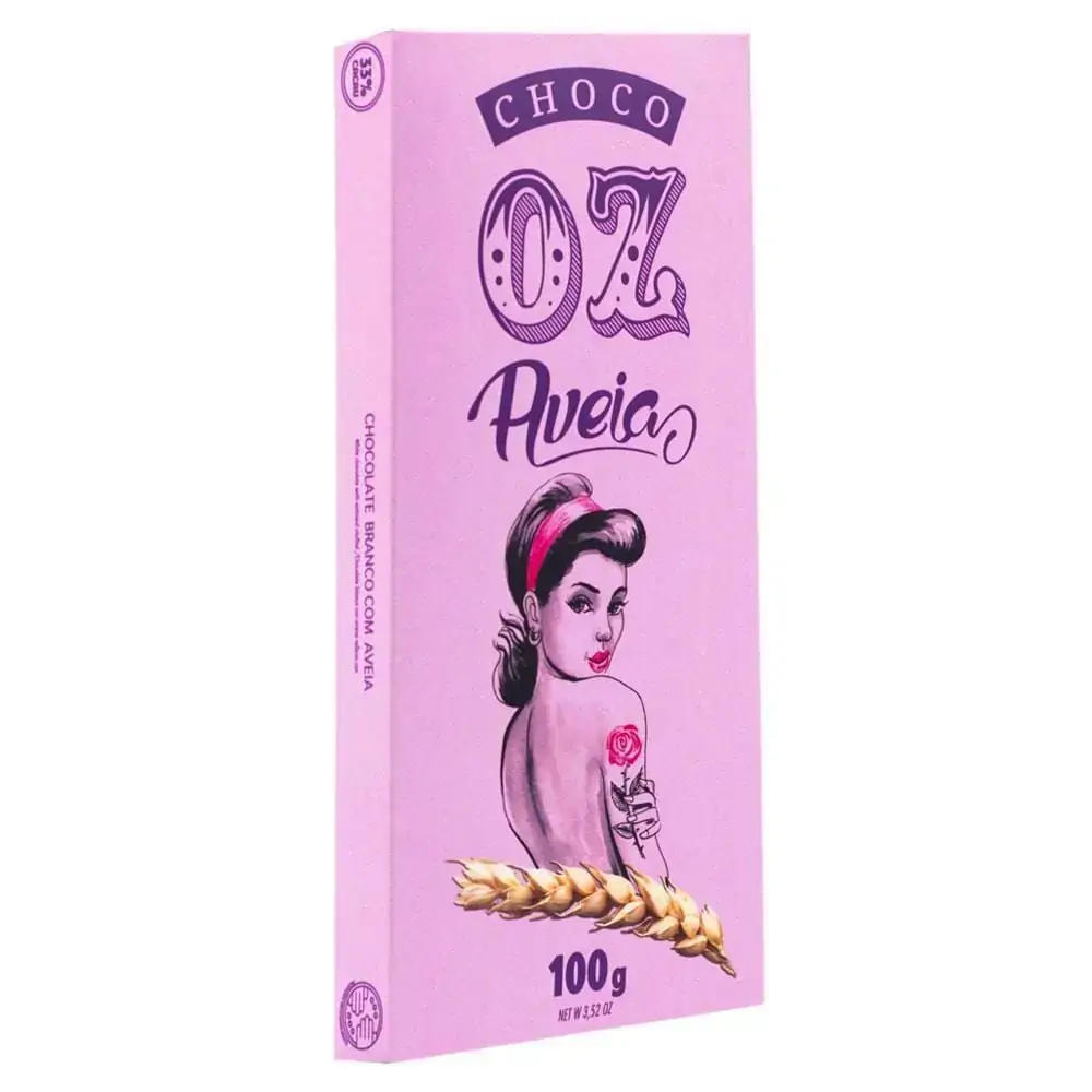 Choc Oz Branco Com Aveia Girl 100g