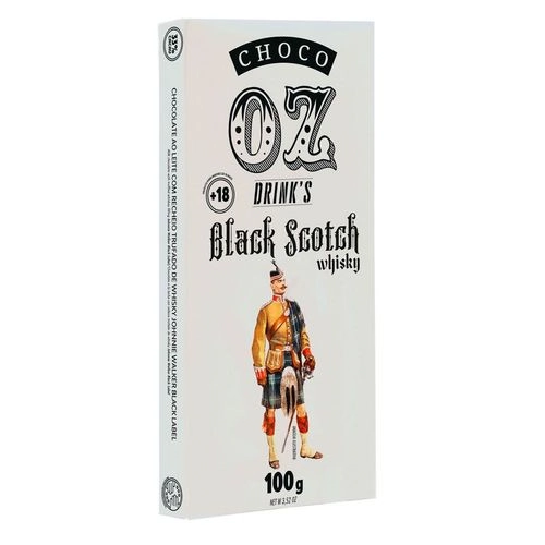 Choco Oz Drinks Black Scotch Johnnie Walker Black 100g Dp 15 Und