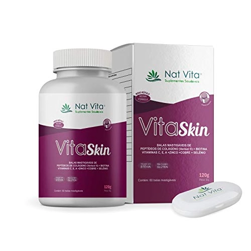 Vita Skin Balas De Colageno Sabor Amora 120g Nat Vita