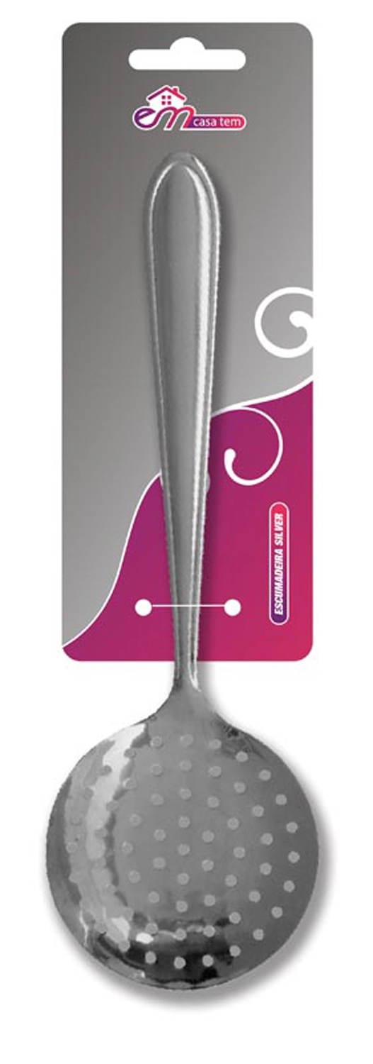 Escumadeira De Inox Silver 28cm .