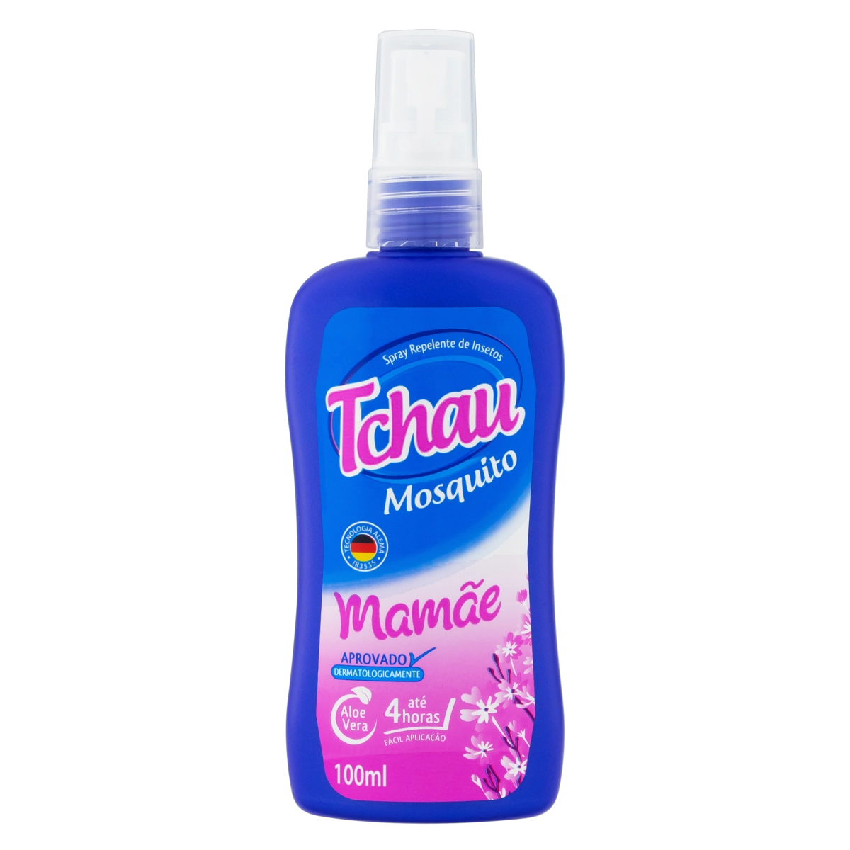 Repelente Aloe Vera Tchau Mosquito Mamãe Frasco 100ml Spray