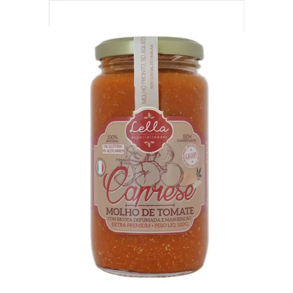 Molho Italiano De Tomate Caprese 600g