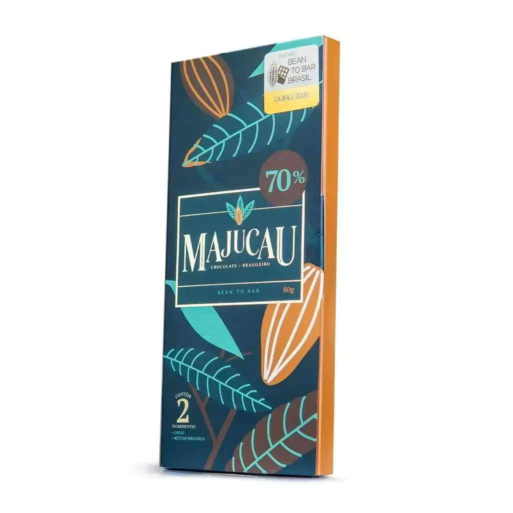 Chocolate 70% cacau Bean to bar Majucau | 80g