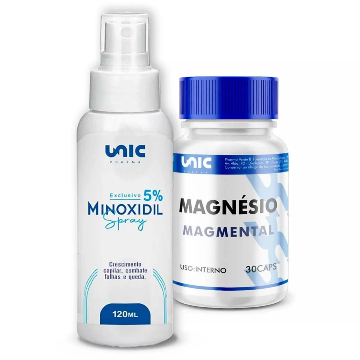 Kit MagMental (30 Caps.) + Minoxidil 5% (Spray 120ml)