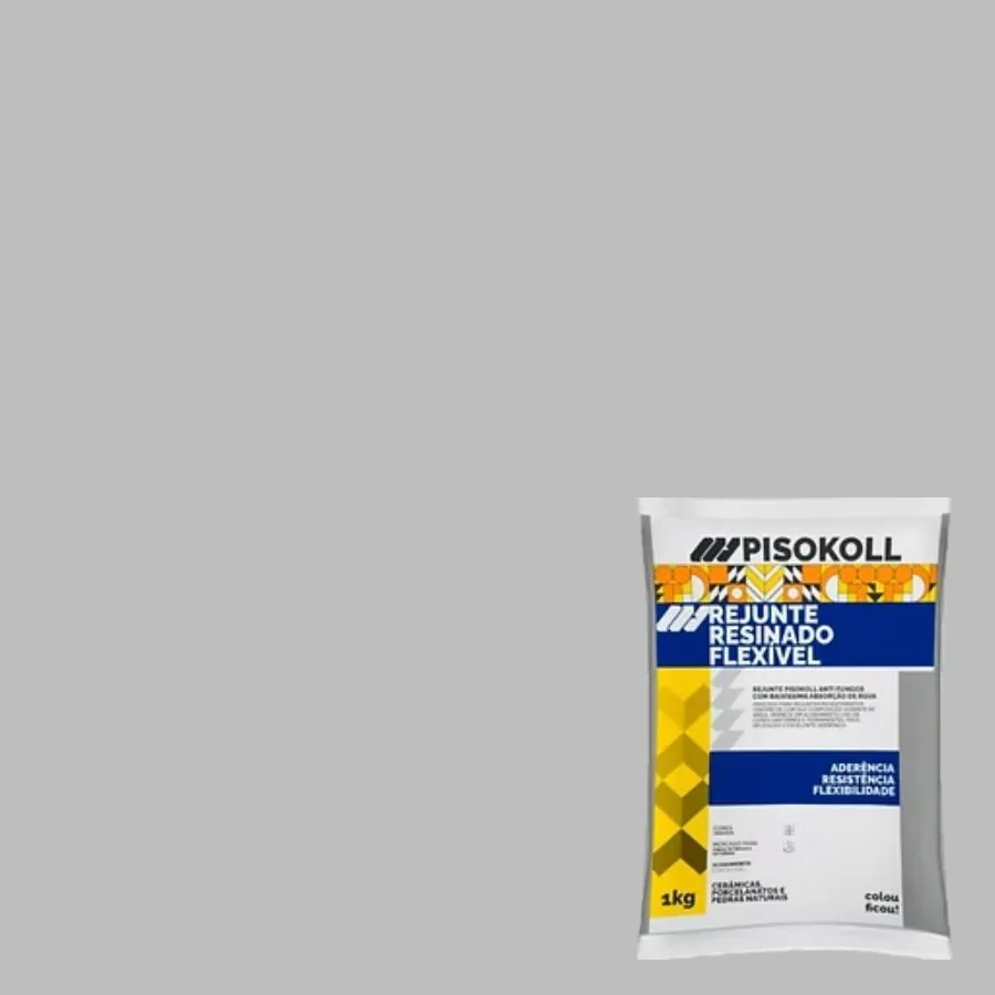 Rejunte Resinado Flexível Pisokoll 1.kg - Grafite (pisokoll)