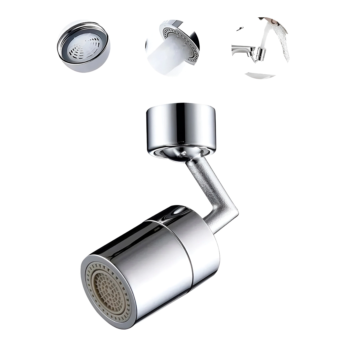 Torneira Arejador Bico Extensor Giratório Adaptador
