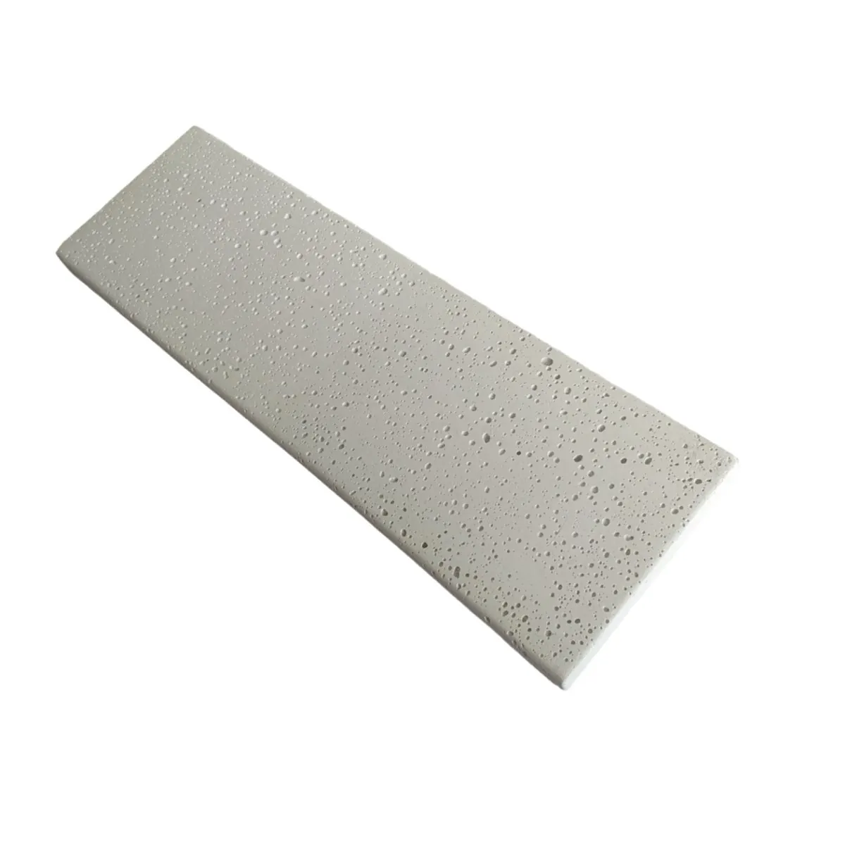 Borda Para Piscina 50x25x1,5cm Malibu Branca Kit 8 Pçs Areia De Quartzo Ind. Cimentícia