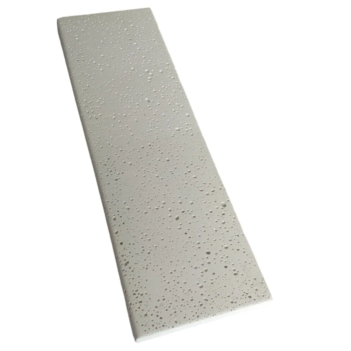 Borda Atérmica Para Piscina 50x25x1,5cm Branca Areia de Quartzo Ind. Cimentícia Kit C/10
