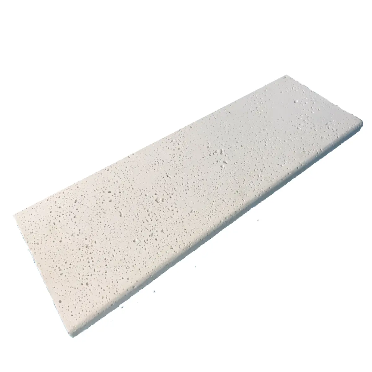 Borda De Piscina Atérmica 50x15x1,5cm Malibu Branca Kit C/10 Pçs Areia De Quartzo Ind.