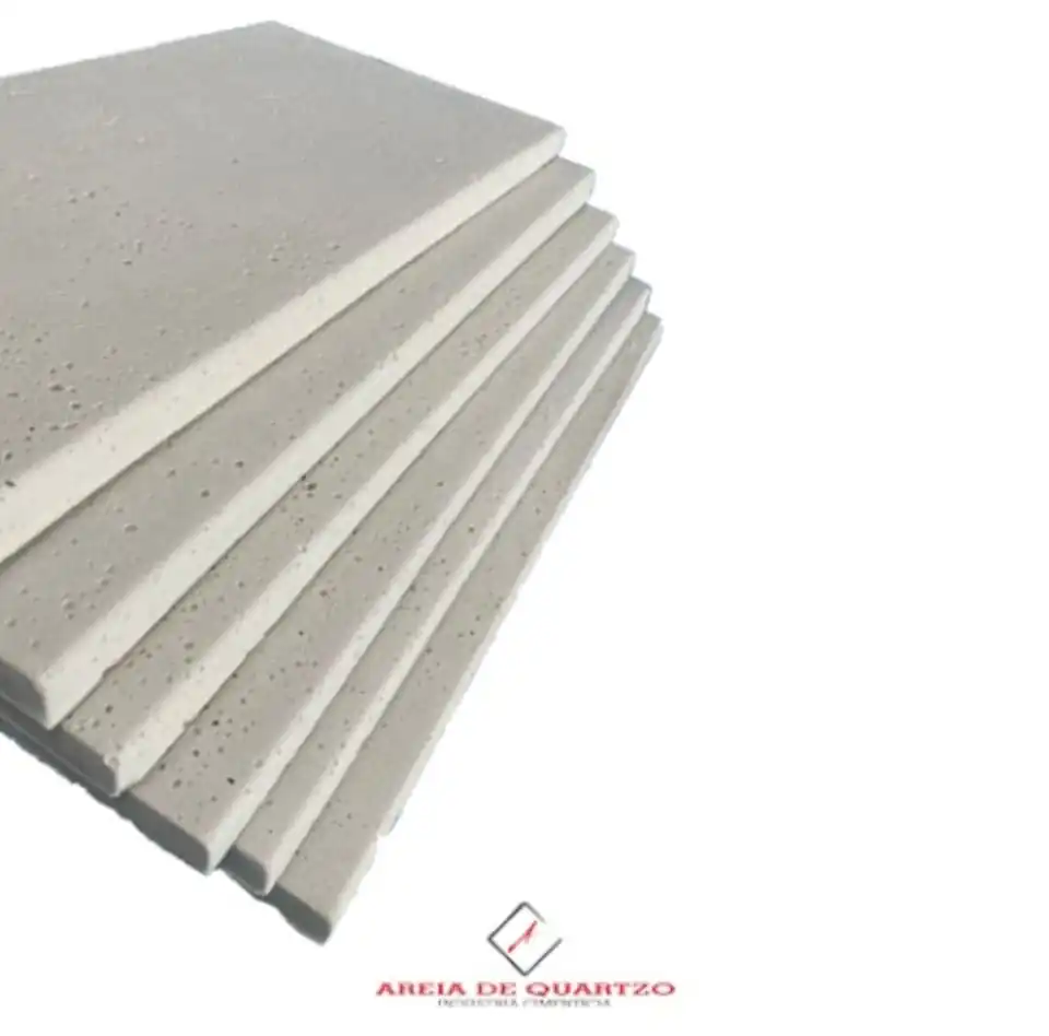 Kit 24pçs Borda Atérmica Piscina 50x20x1,5cm Malibu Branca - Areia De Quartzo Ind. Cimentícia