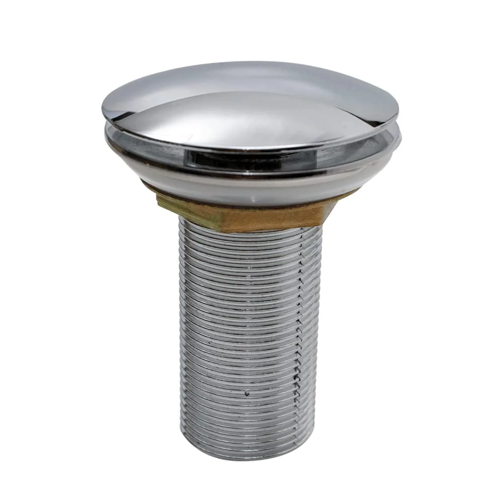 Válvula Ralo Click Para Banheiro Lavatório 7/8 Metal Cromado