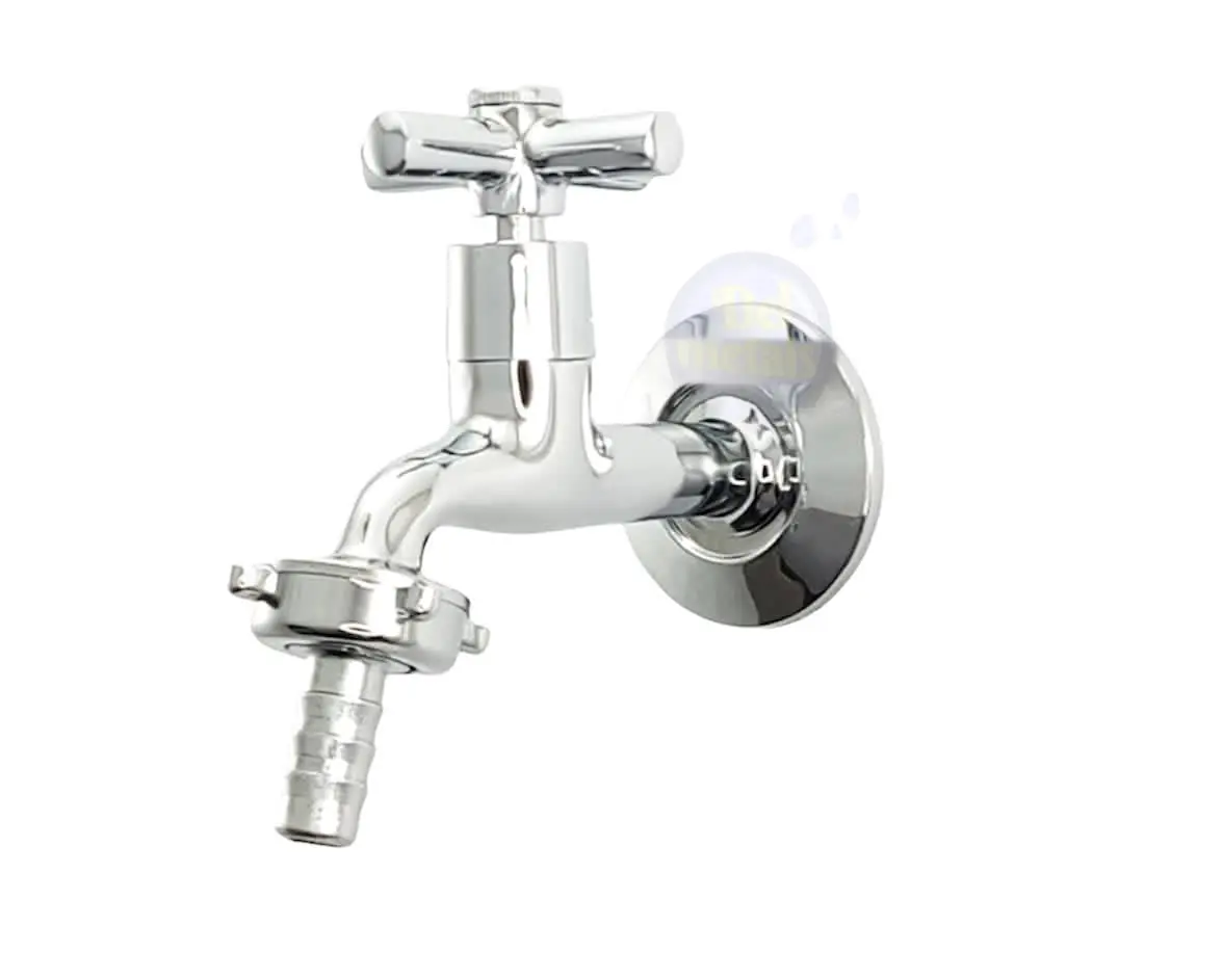 Torneira De Tanque/jardim Luxo ¼ De Volta 100% Metal C-31 Del Metais