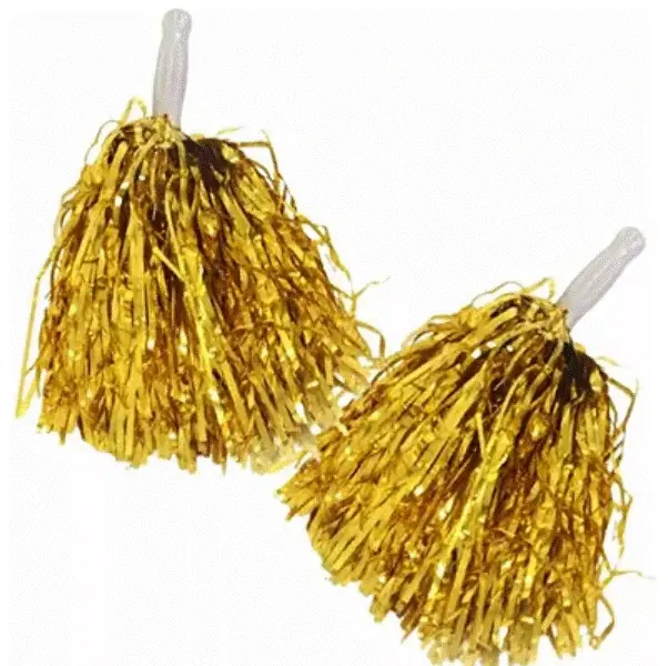Pom Pom Metalizado Dourado Un Bazar Importadora
