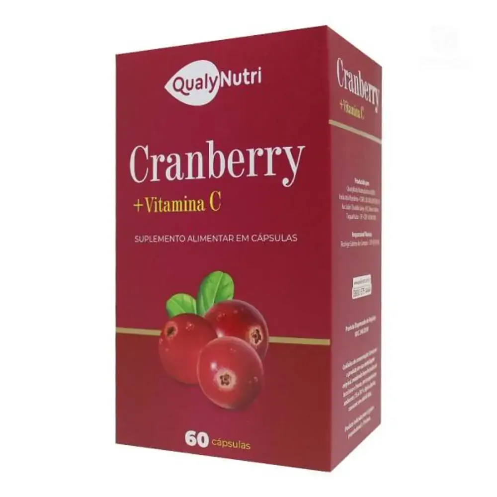 Cranberry + Vitamina C 500MG C/60 Cápsulas - Qualy Nutri