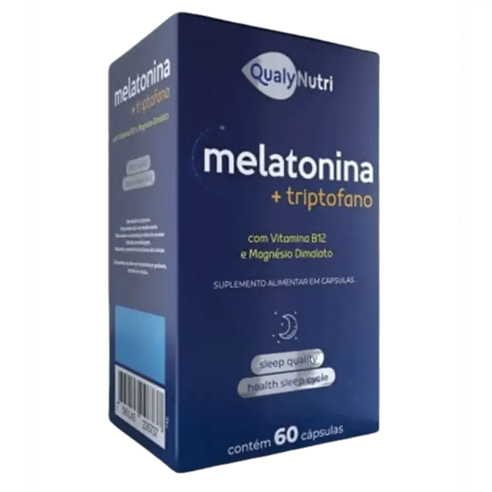Melatonina + Triptofano C/60 Cápsulas - Qualy Nutri