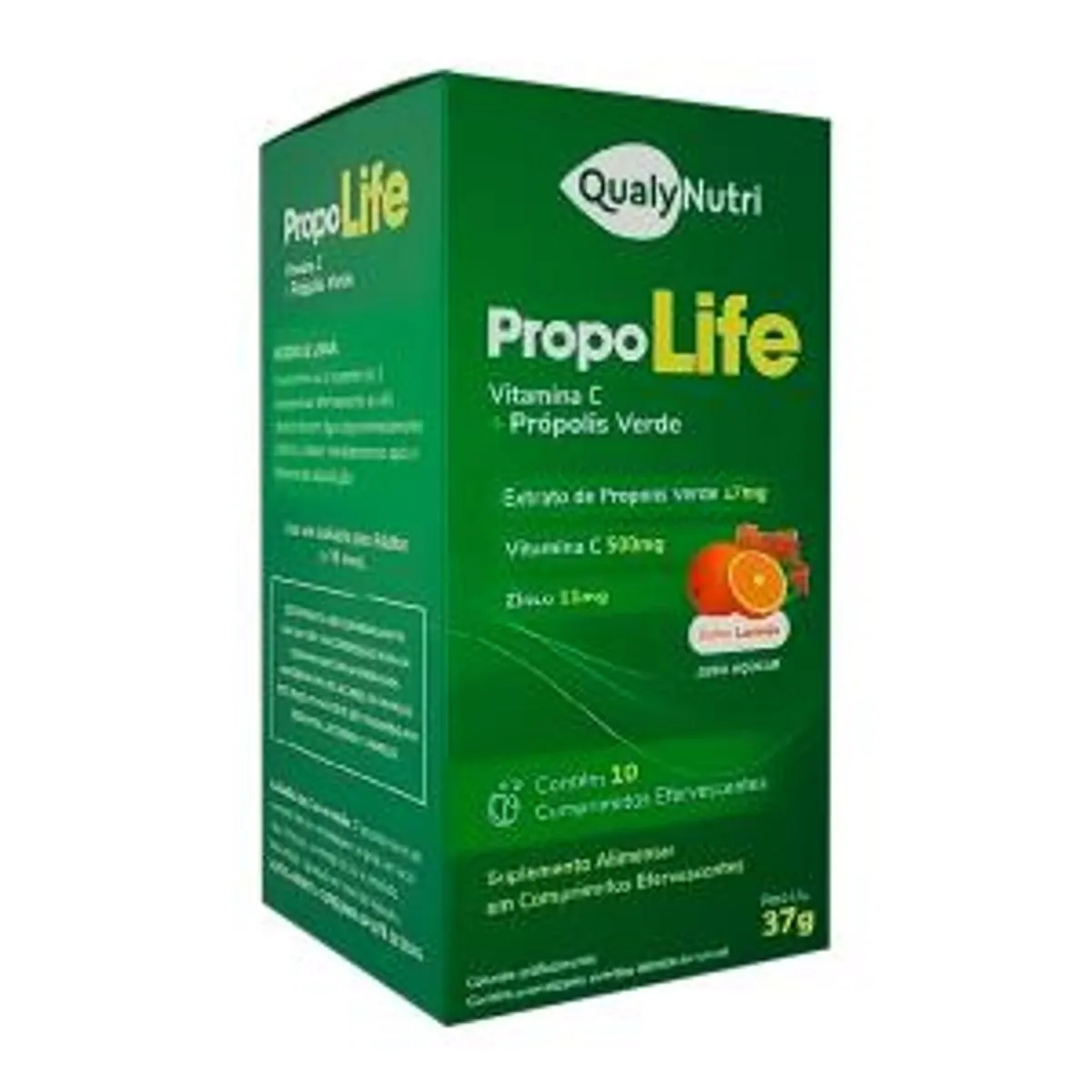 Propo Life Vitamina C + Própolis C/10 Comprimidos Laranja