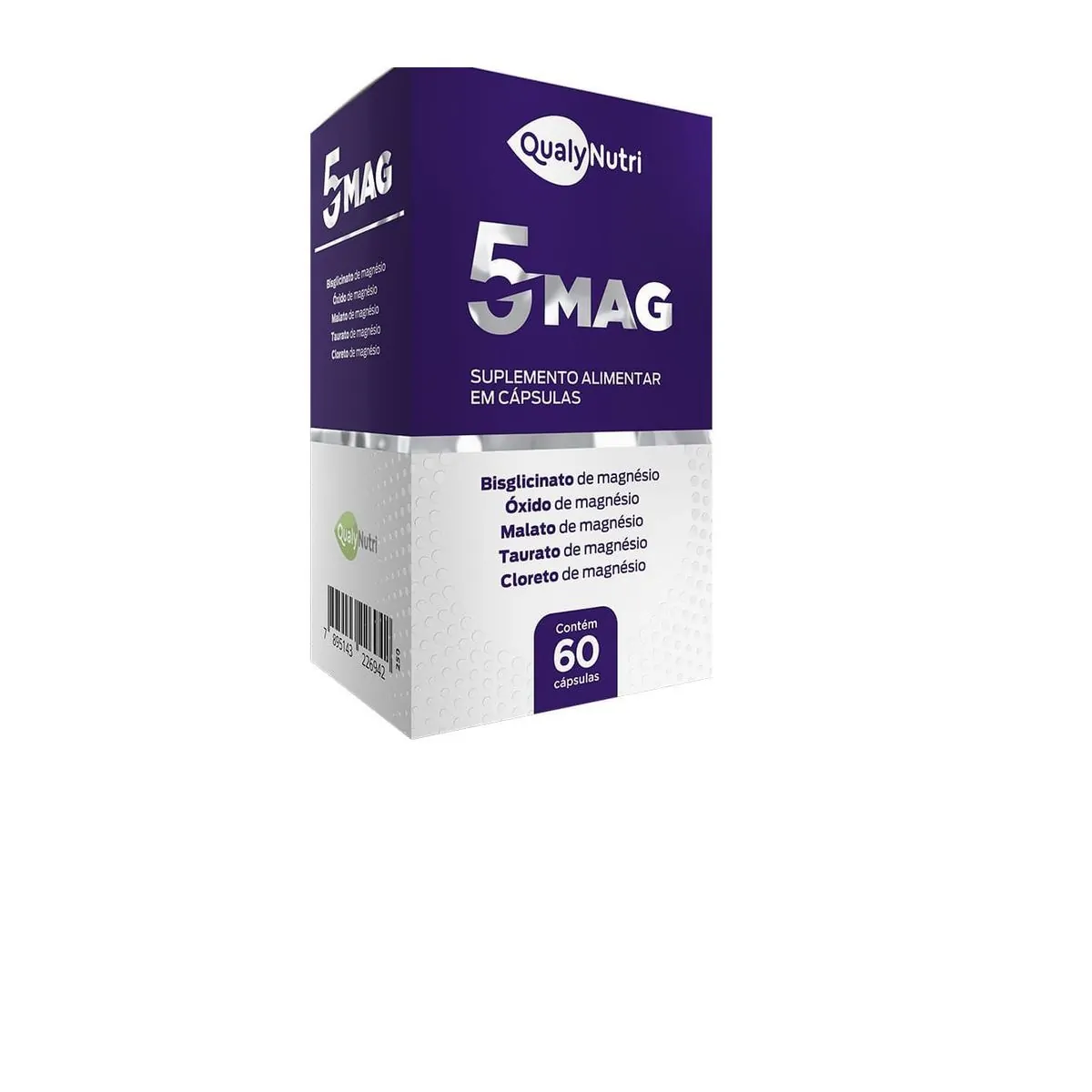 5 Mag C/60 Cápsulas - Qualy Nutri