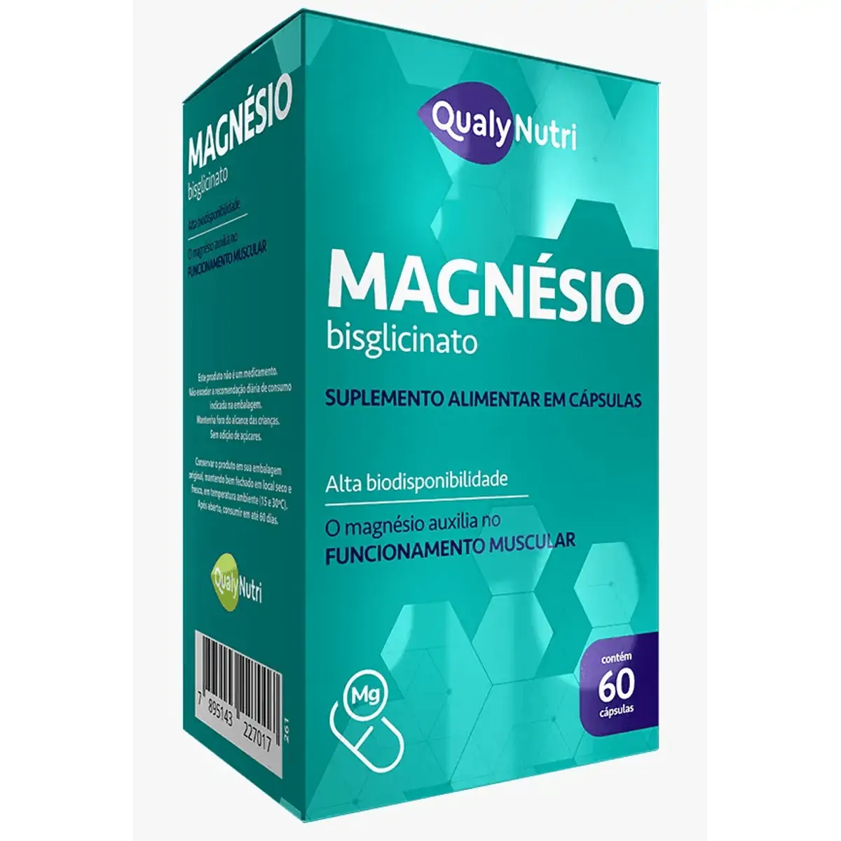 Magnésio Bisglicinato C/60 Cápsulas - Qualy Nutri