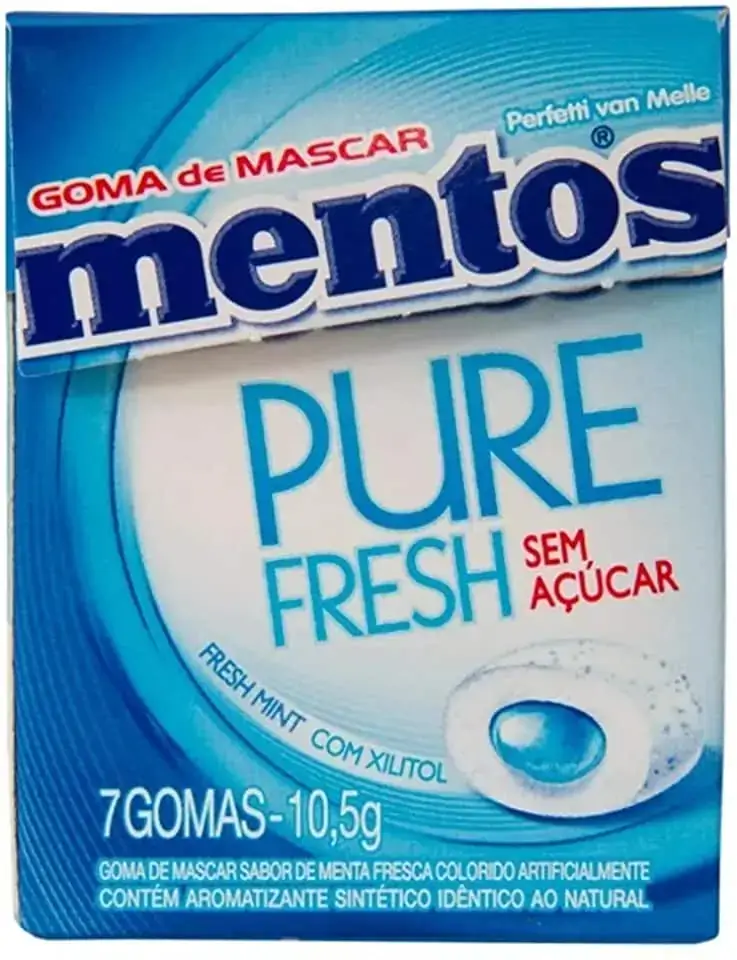 Chicle Mentos Pure Fresh Mint 12unidade