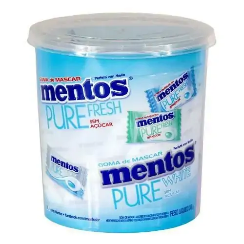Goma De Mascar Mentos Pure Fresh Mentas Individual C/160 Perfetti