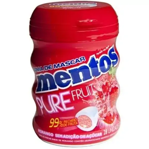 Goma Mentos P Fruit Morango