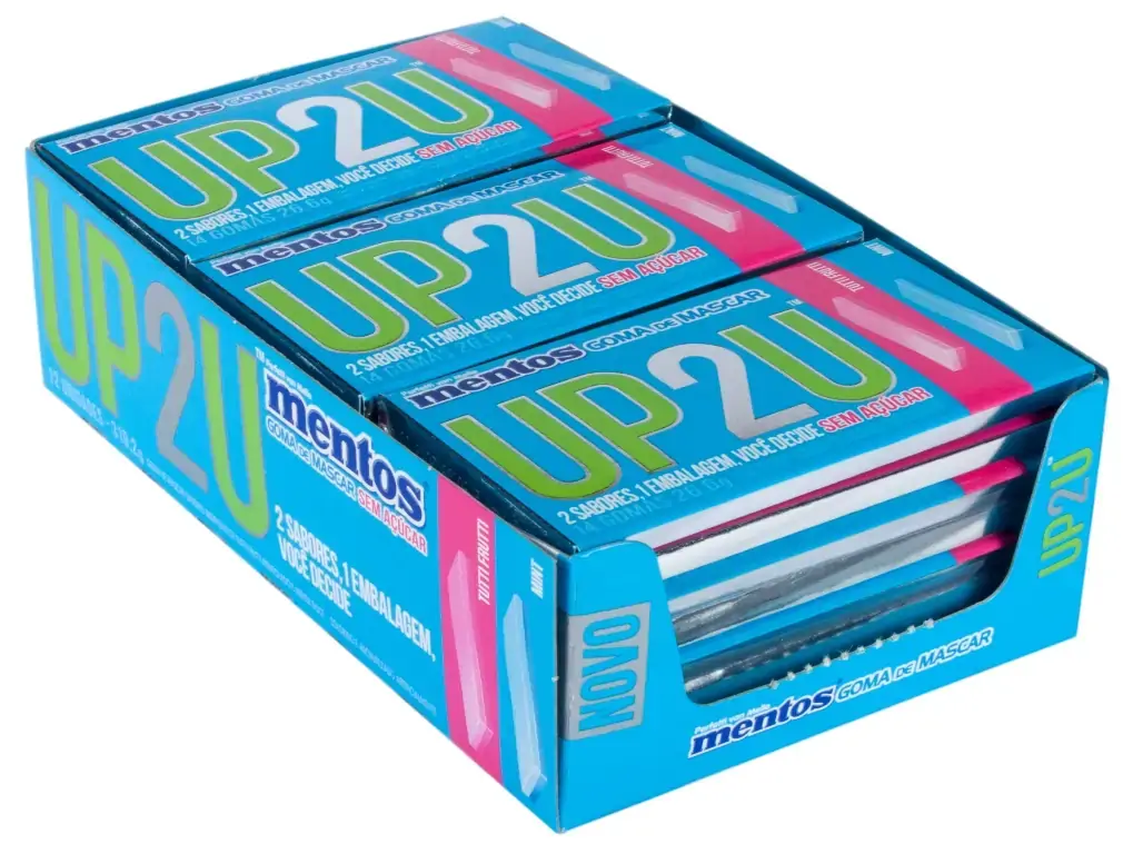 Goma De Mascar Mentos Up2u 26,6g Tutti Frutti/mint