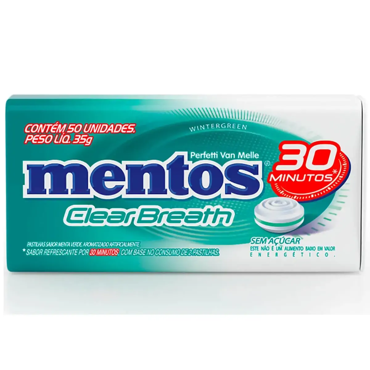 Bala Mentos Lata Wintergreen 35g