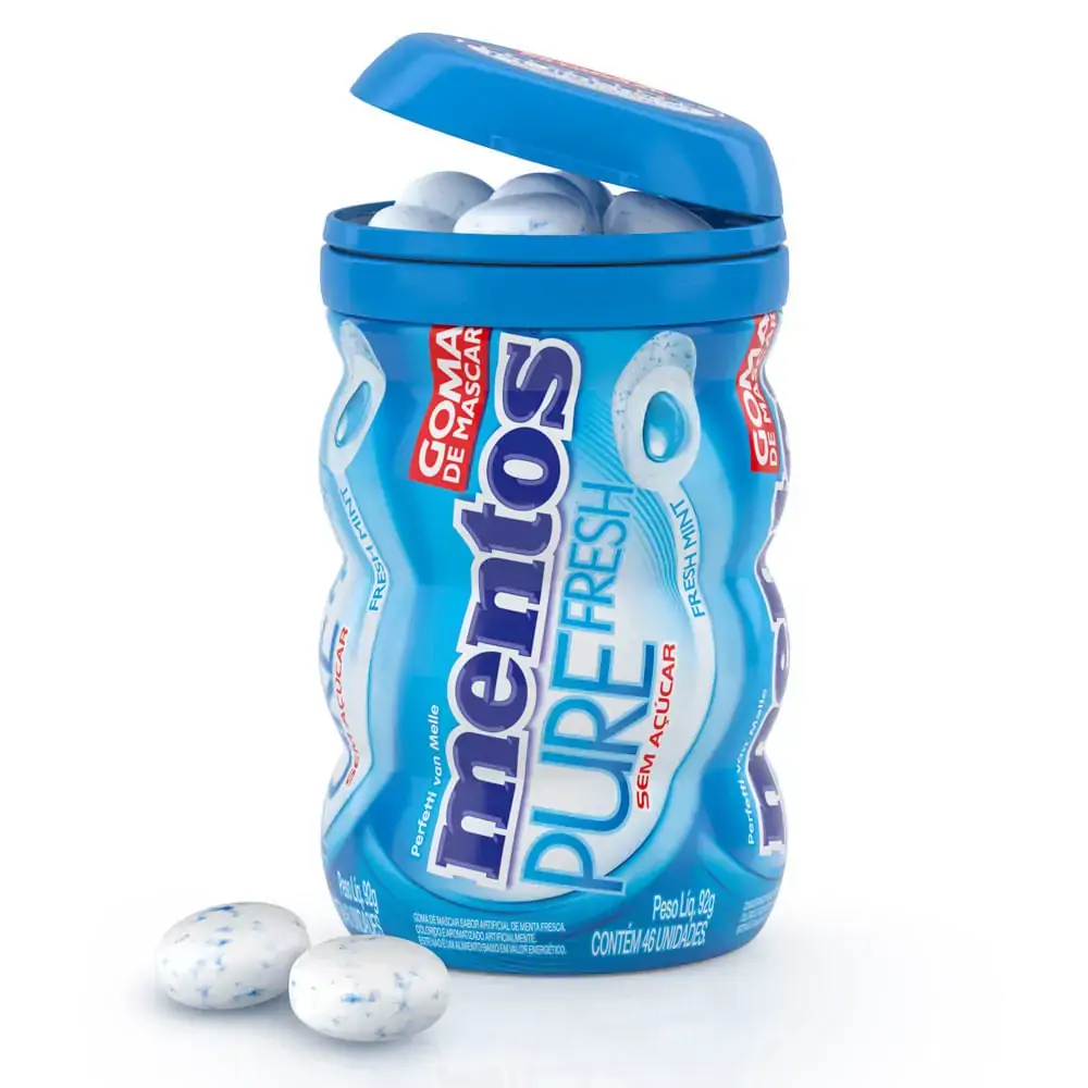 Goma De Mascar Mentos Pure Fresh 92g Fresh Mint