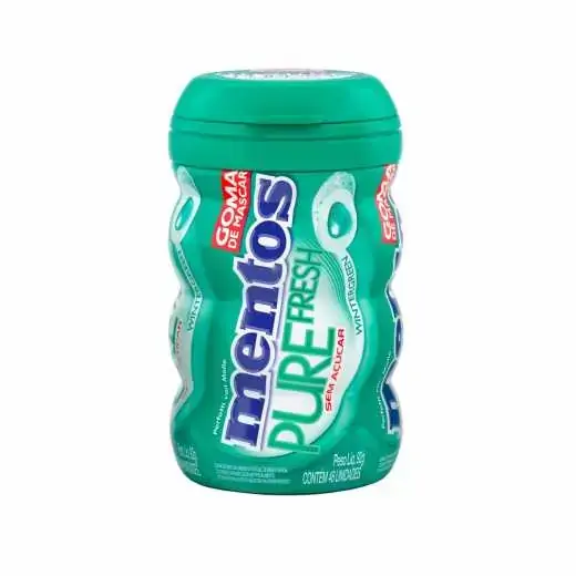 Chicle Mentos Pure Fresh Wintergreen 92g Van Melle