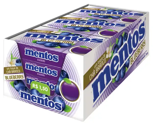 Mentos Slim Box 38g Blueberry