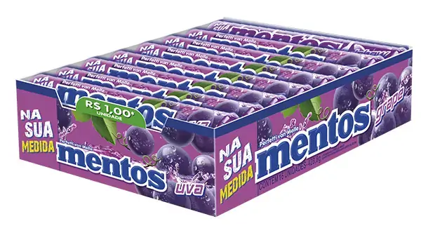 Mentos Pure Fruit Uva 26,8 G