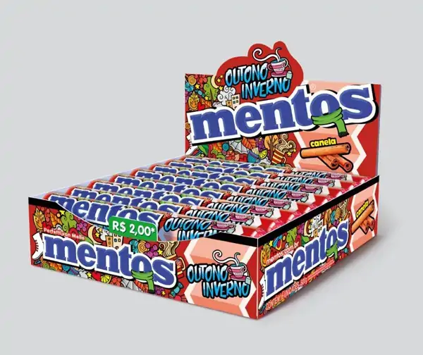 Bala Mentos Canela 37,5g / Und