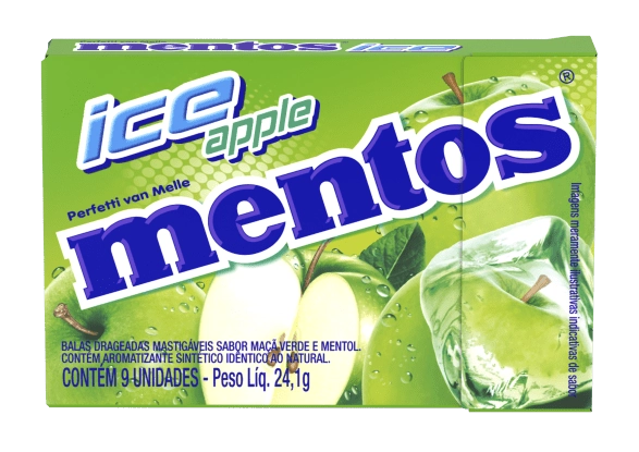 Confeito Mentos 24,1g Ice Apple