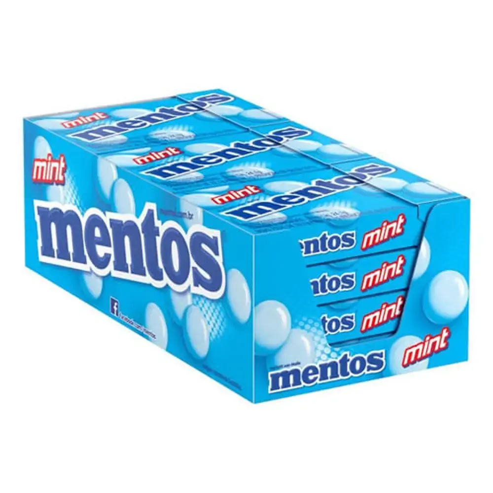 Bala Mint Mentos Caixa 24,1g 9 Unidades