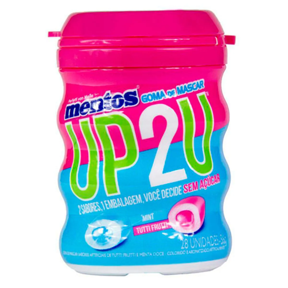 Goma de Mascar sem Açúcar Tutti Frutti Mentos 56g