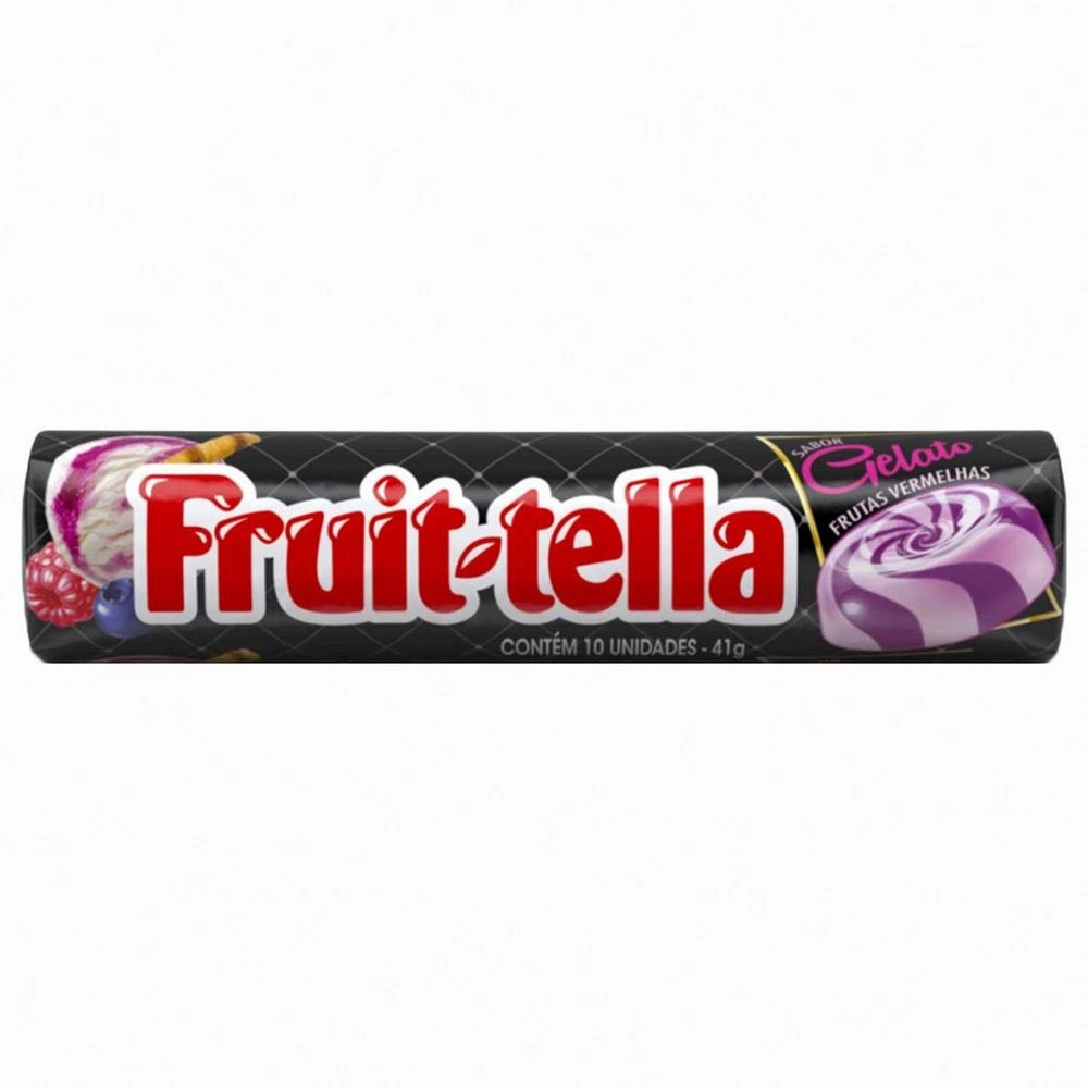 Bala Gelato Frutas Vermelhas Fruit Tella Pacote 41g