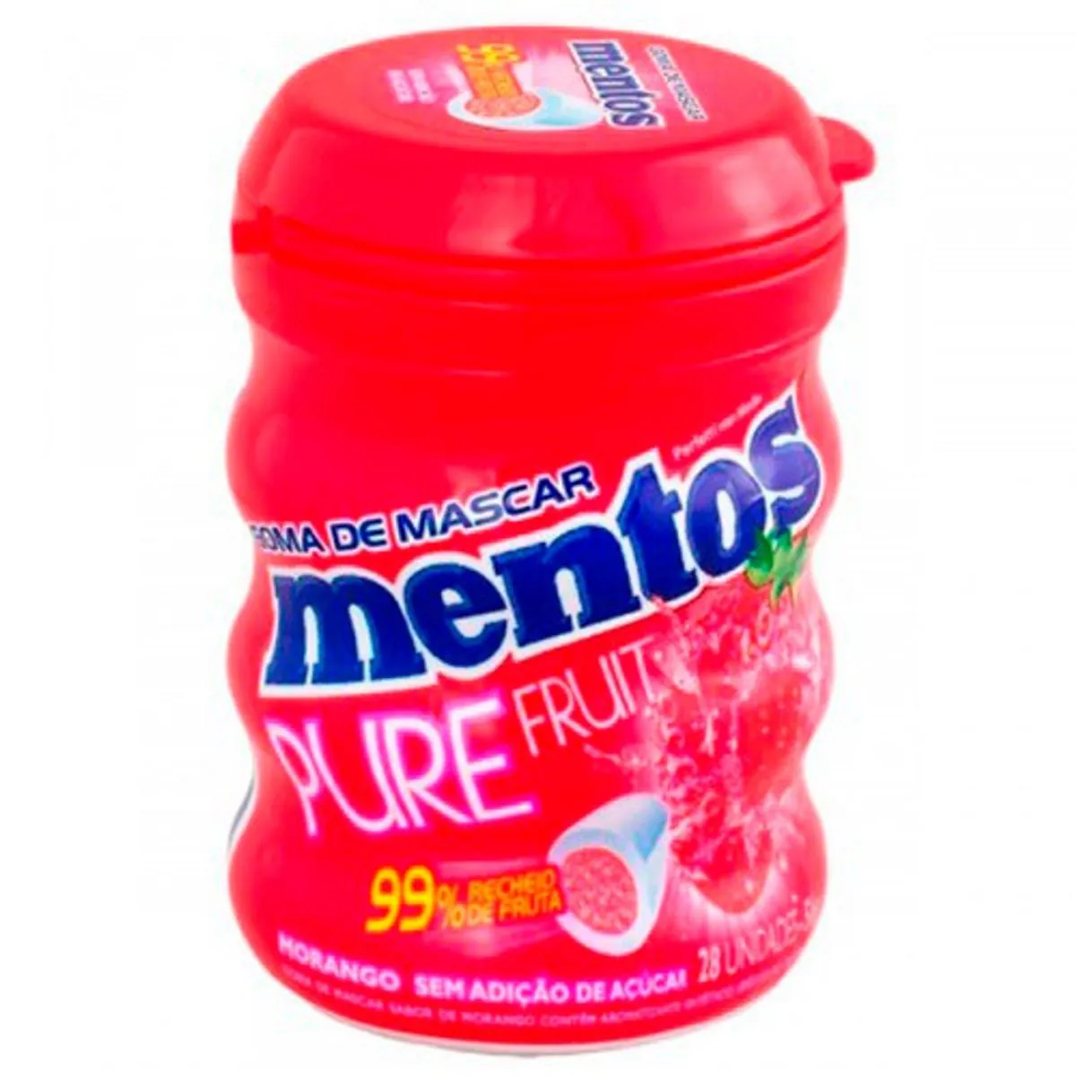 Goma de Mascar MENTOS Morango 56g