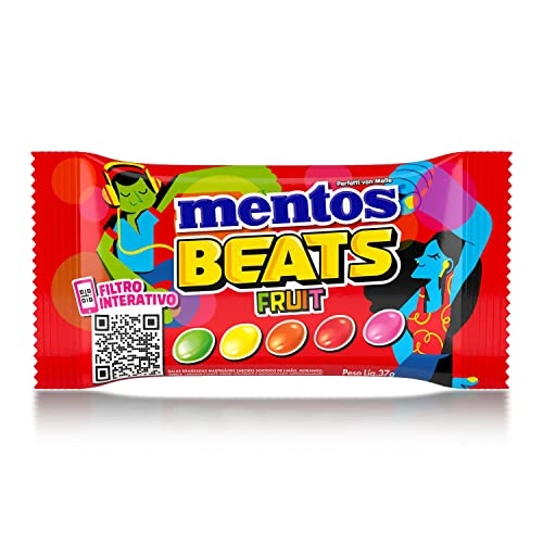 Bala Mentos Beats Fruit Sache 37g