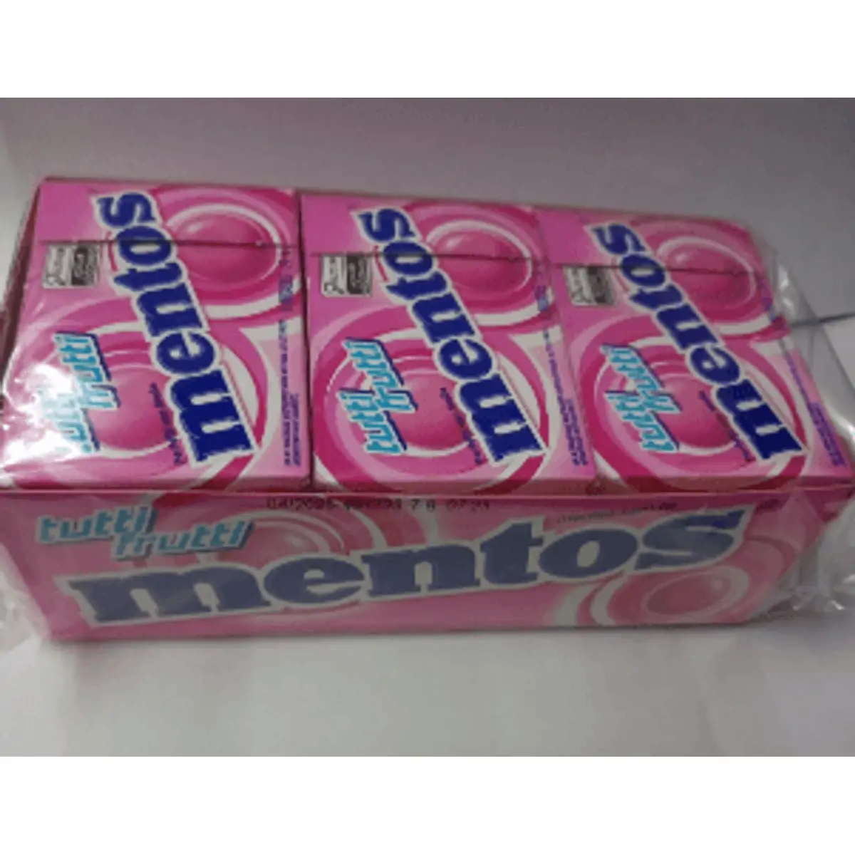 Bala Slim Box tutti frutti caixa com 12 unidades de 24,1g - Mentos