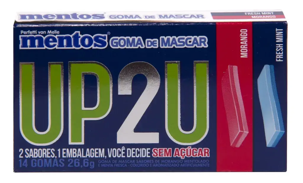 Goma De Mascar Mentos Up2u 26,6g Mgo/fresh Mint