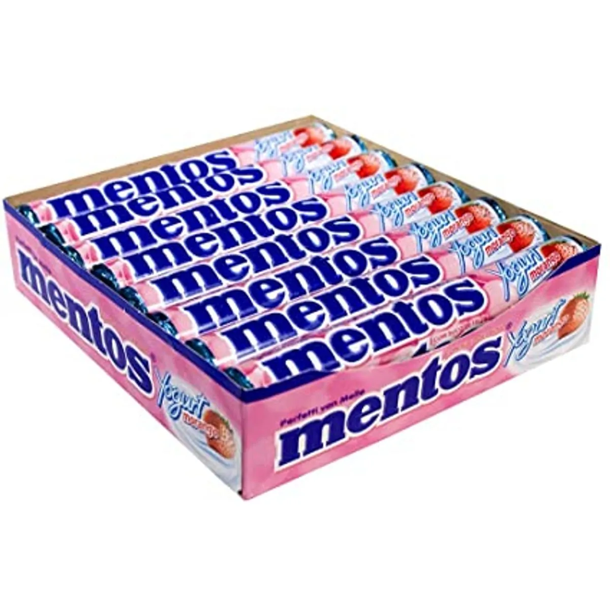Drops Mentos Stick Morango Yogurt 16unidade