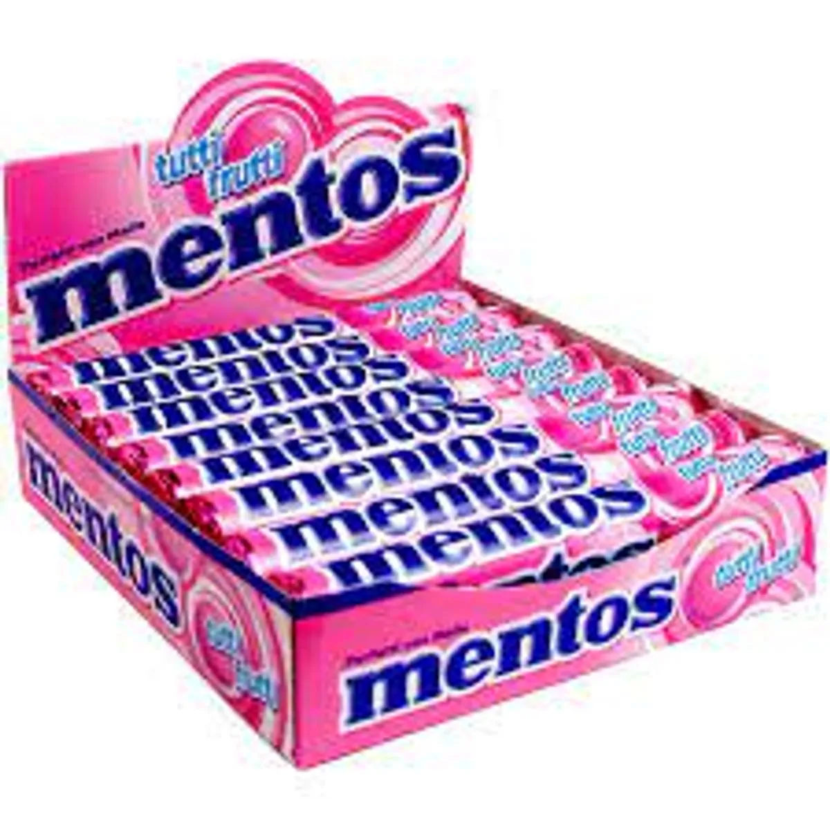 Confeito Tutti Frutti Mentos Caixa 600g 16 Unidades