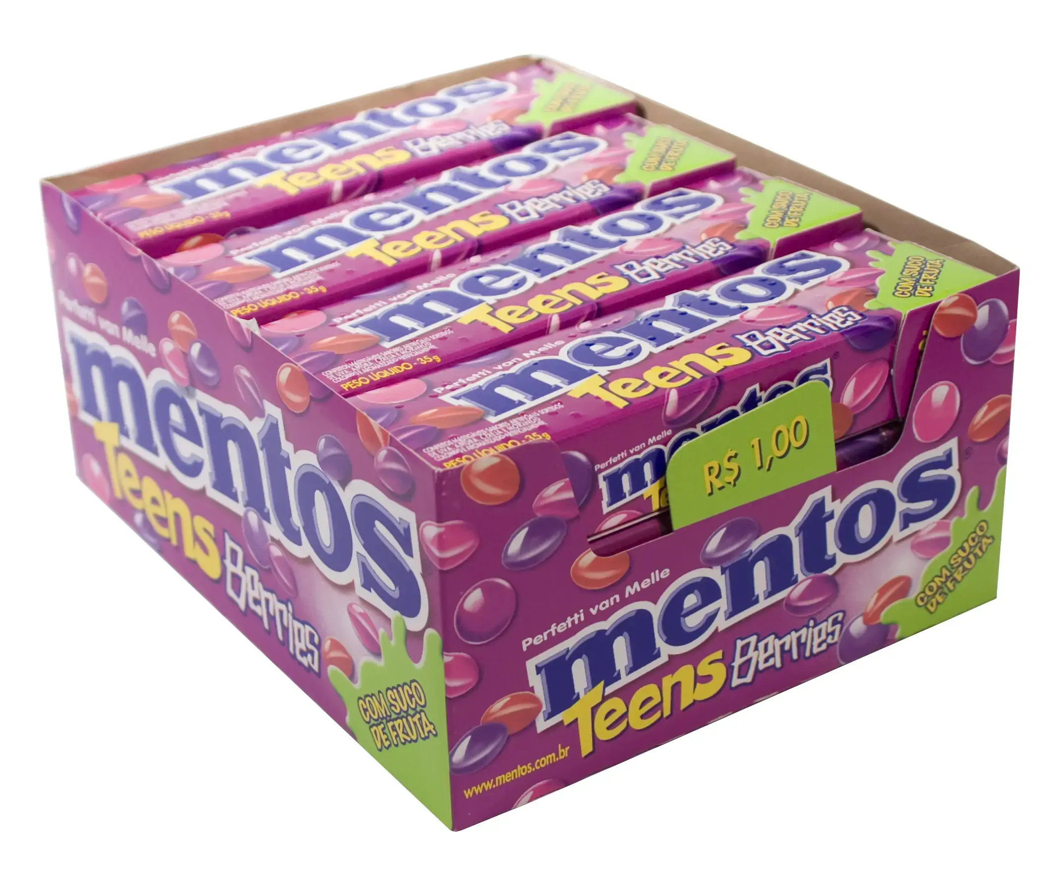 Goma De Mascar Mentos Teens Berries