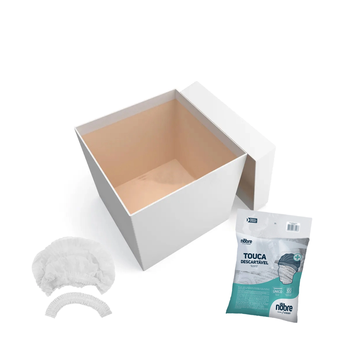 Touca Descartável Sanfonada 100u Kit 10