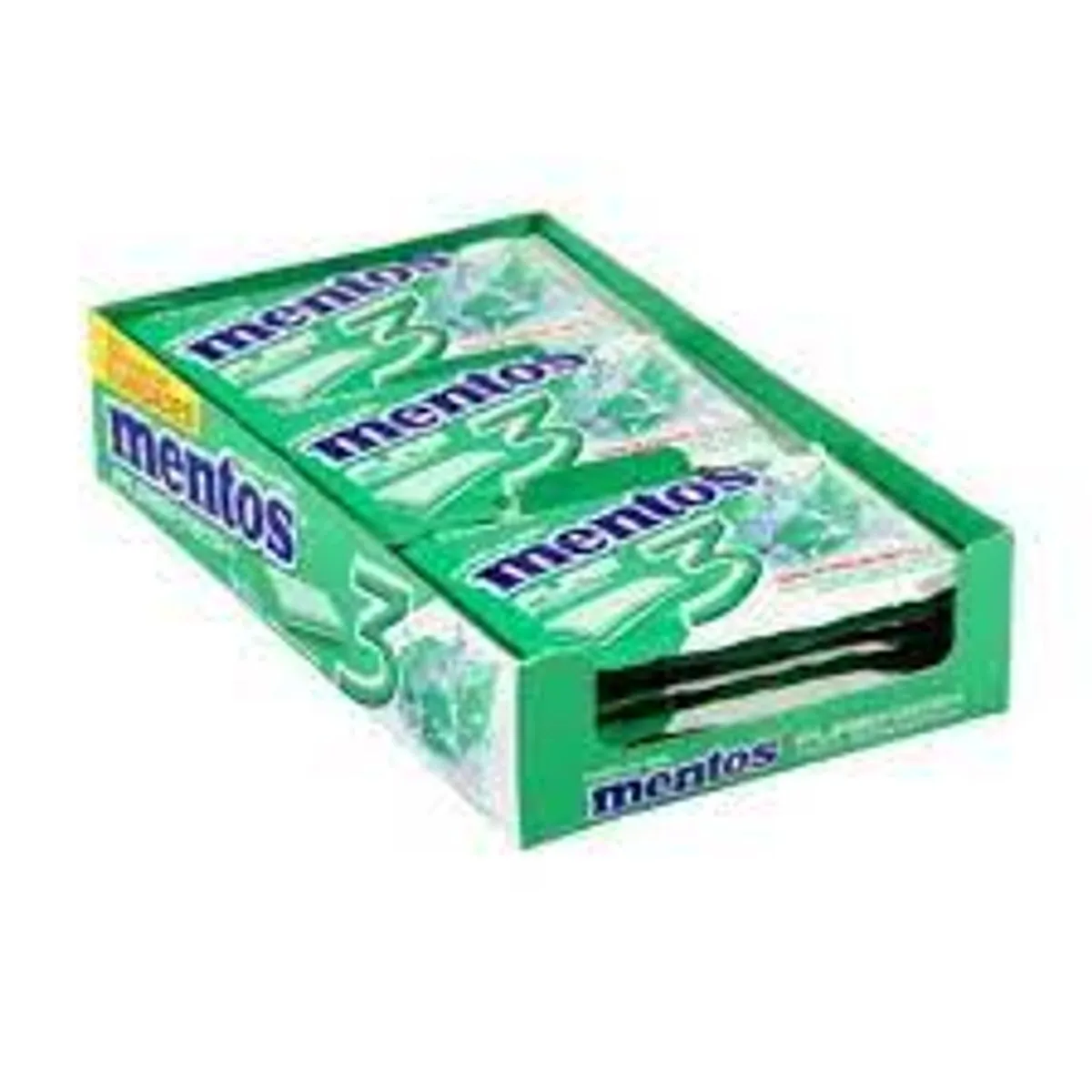 Pack Goma De Mascar Menta Verde Zero Açúcar Mentos Pure Fresh Envelope 127,5g 15 Unidades